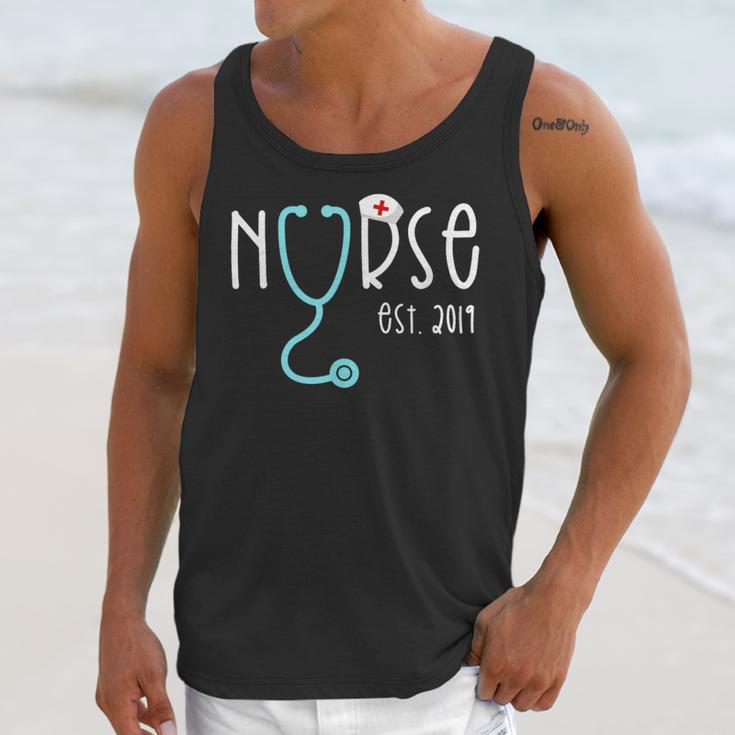 New Nurse Est 2019Shirt Graduation RN Women Unisex Tank Top