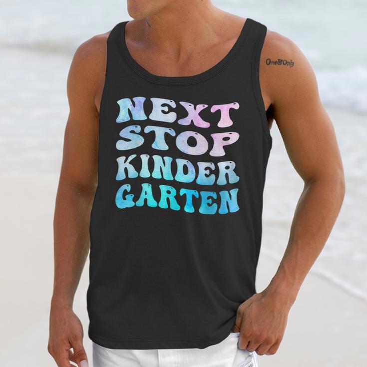 Next Stop Kindergarten Groovy Graduation Last Day Of School Unisex Tank Top