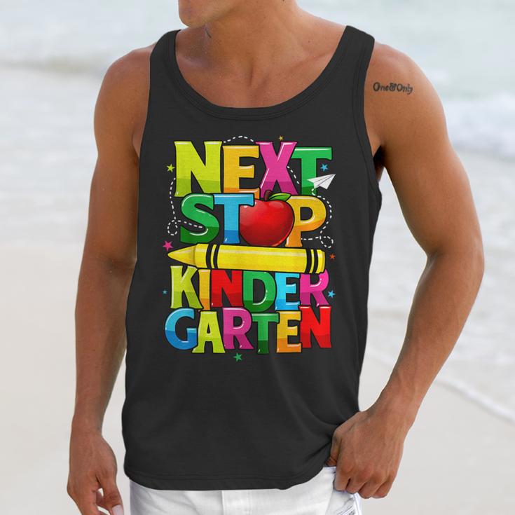 Next Stop Kindergarten Preschool Graduation 2023 Boys Girls Unisex Tank Top