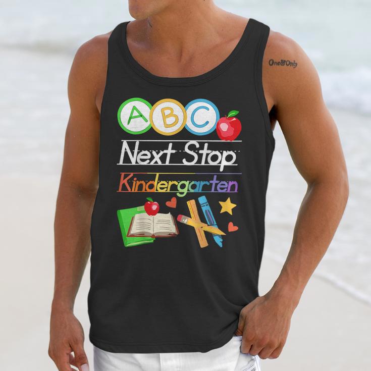 Next Stop Kindergarten Preschool Graduation 2025 Boy Girl Unisex Tank Top