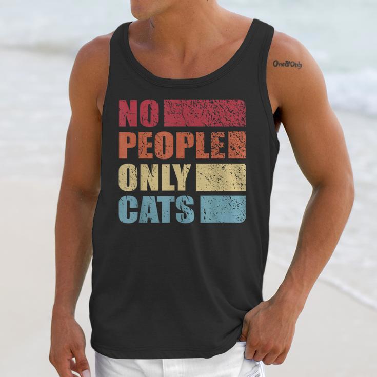 No People Only Cats Introvert Unisex Tank Top No People Only Cats Introvert Unisex Tank Top