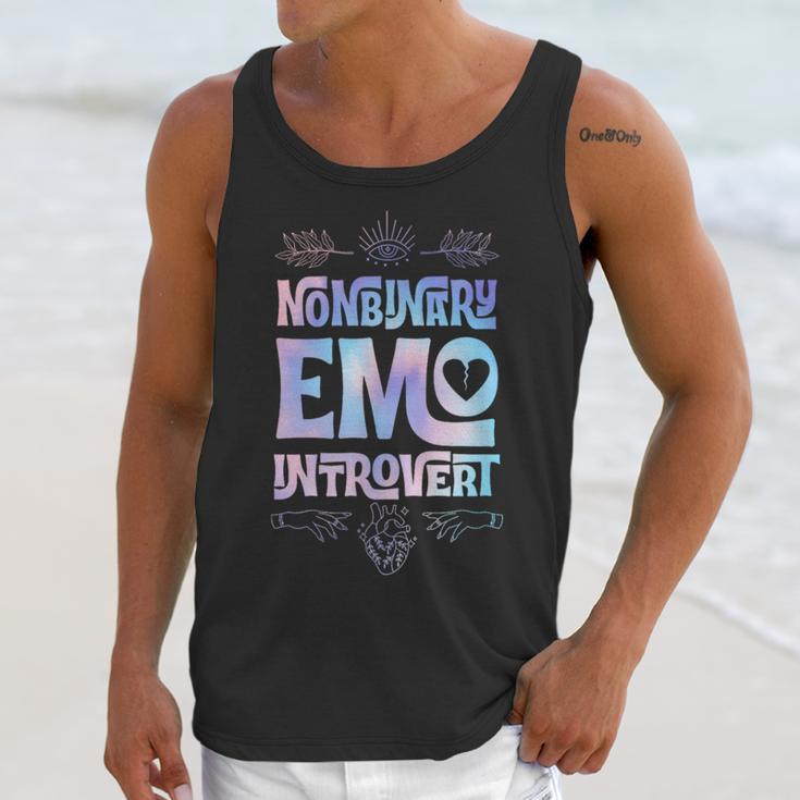 Nonbinary Emo Introvert Pride Trendy Mystic Teen Goth Style Unisex Tank Top Nonbinary Emo Introvert Pride Trendy Mystic Teen Goth Style Unisex Tank Top
