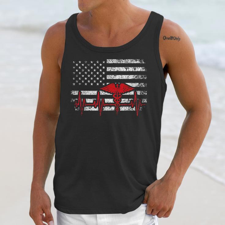 Nurse 2018 American Flag Tee Nursing School Graduation Unisex Tank Top