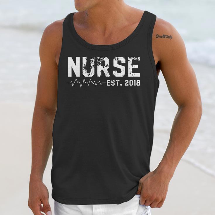 Nurse Est 2018 Nursing School Graduation Unisex Tank Top