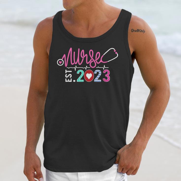 Nurse Graduation RN Nursing School Nurse Established 2023 Unisex Tank Top