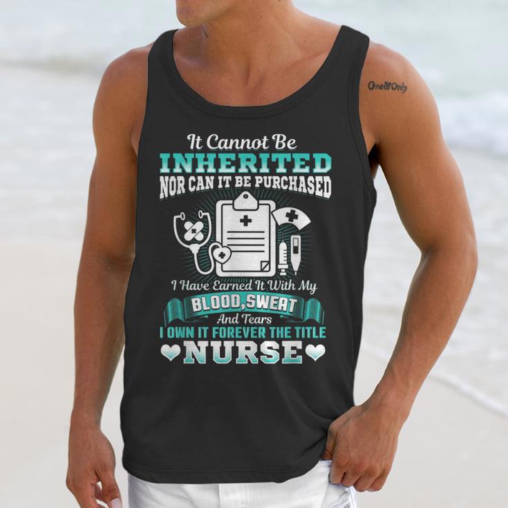 Nursing School Graduation Inherited RN LPN Nurse Grad 2021 Unisex Tank Top