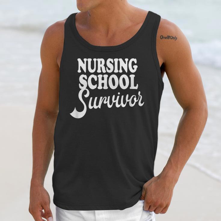 Nursing School Survivor Nurse Graduation Medical T-Shirt Unisex Tank Top