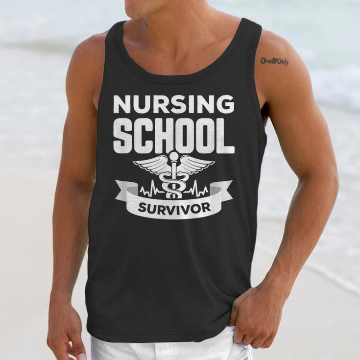 Nursing School Survivor Senior Nurse Graduation TShirt Unisex Tank Top