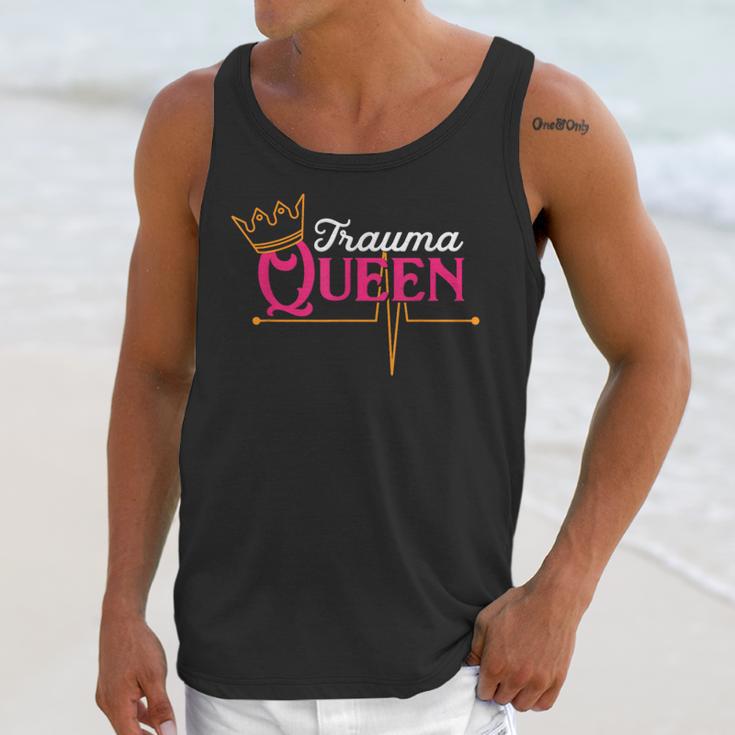 Nursing Shirt Graduation Nurse School Trauma Queen Shirt Unisex Tank Top