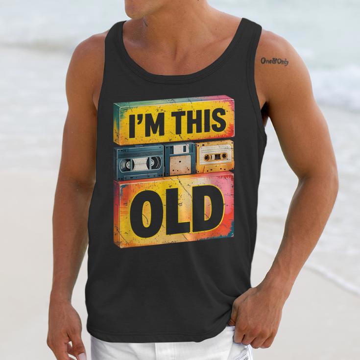 Im This Old Retro 80s 90s VHS Cassette Floppy Disk Nostalgia Unisex Tank Top Im This Old Retro 80s 90s VHS Cassette Floppy Disk Nostalgia Unisex Tank Top