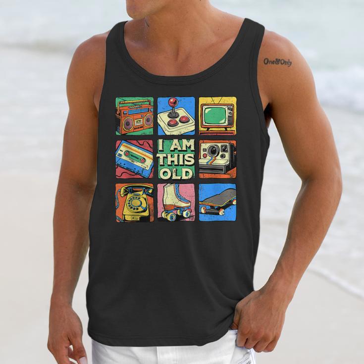 I Am This Old Retro Vintage Nostalgia 80s 90s Cassette Tape Unisex Tank Top