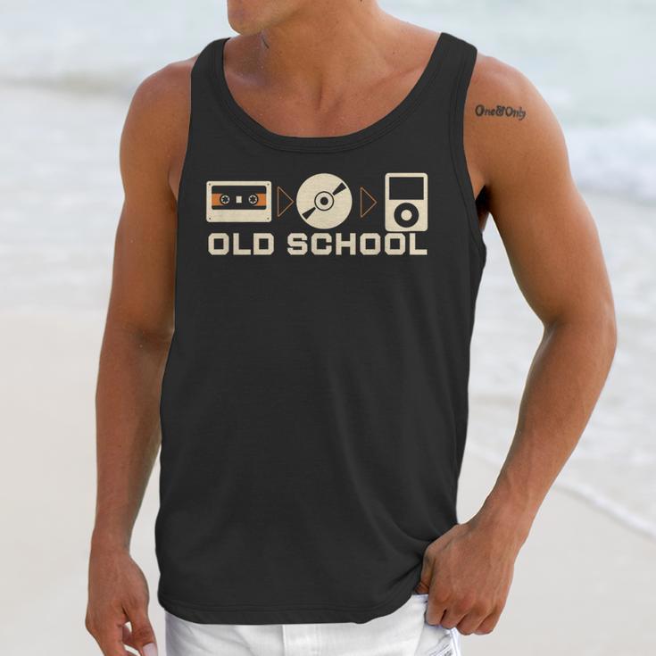 Old School Music Evolution Tape CD Retro Nostalgia Unisex Tank Top Old School Music Evolution Tape CD Retro Nostalgia Unisex Tank Top