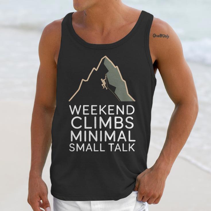 Outdoor Introvert Vibes Weekend Climber Unisex Tank Top