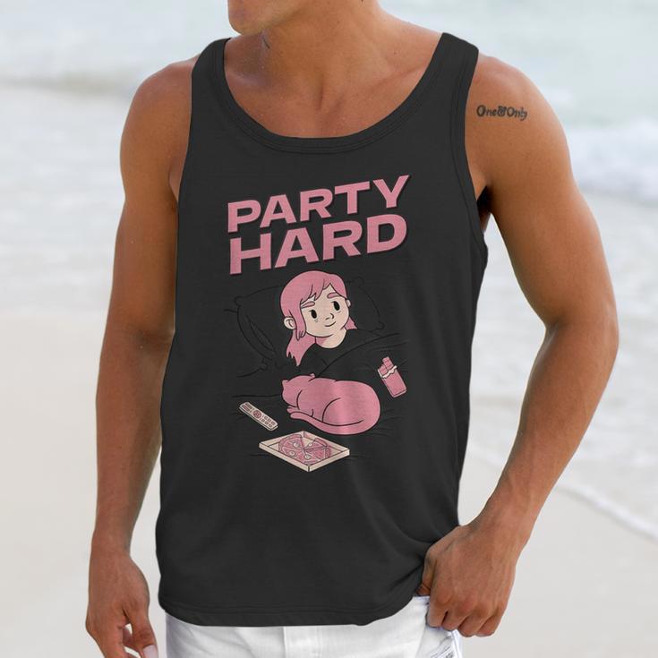 Party Hard Comfortable Stay At Home Introvert Unisex Tank Top Party Hard Comfortable Stay At Home Introvert Unisex Tank Top