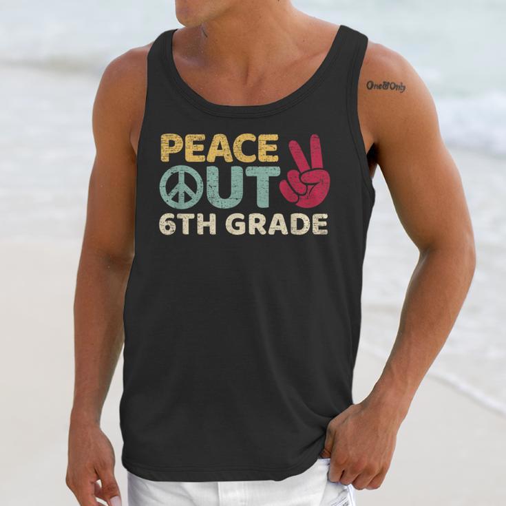 Peace Out 6th Grade Graduation Last Day Of School Unisex Tank Top