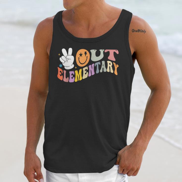 Peace Out Elementary Graduation Graduate Class Of 2025 Unisex Tank Top
