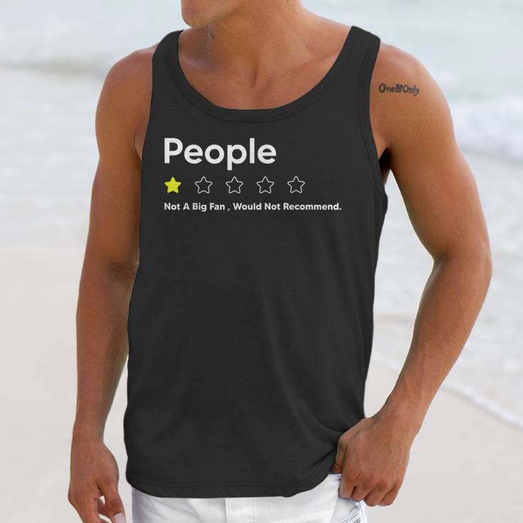 People One Star Not A Big FanWould Not Recommend Introverts Unisex Tank Top People One Star Not A Big FanWould Not Recommend Introverts Unisex Tank Top
