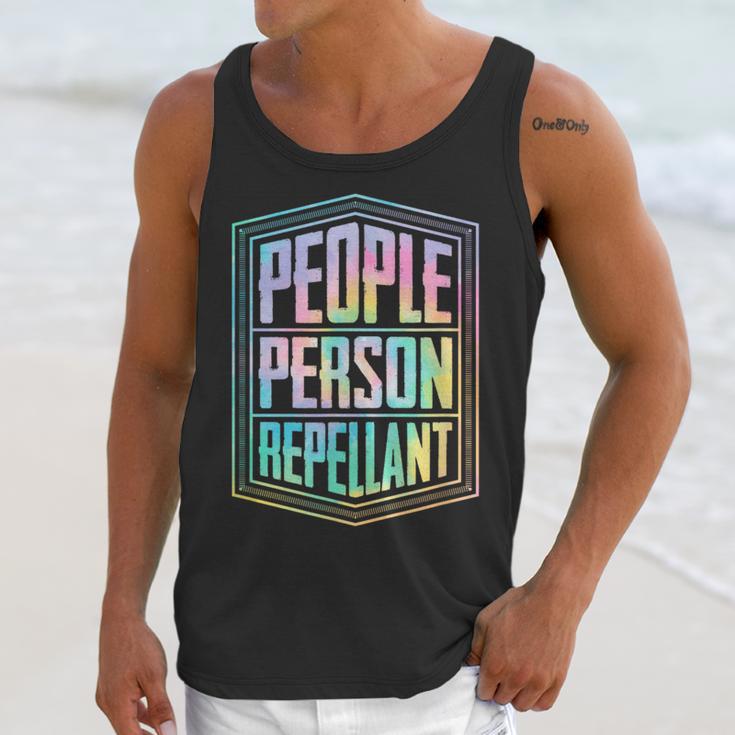 People Person Repellant Antisocial Introvert Unisex Tank Top