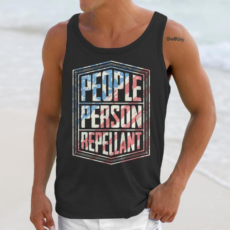 People Person Repellant Introvert Unisex Tank Top People Person Repellant Introvert Unisex Tank Top