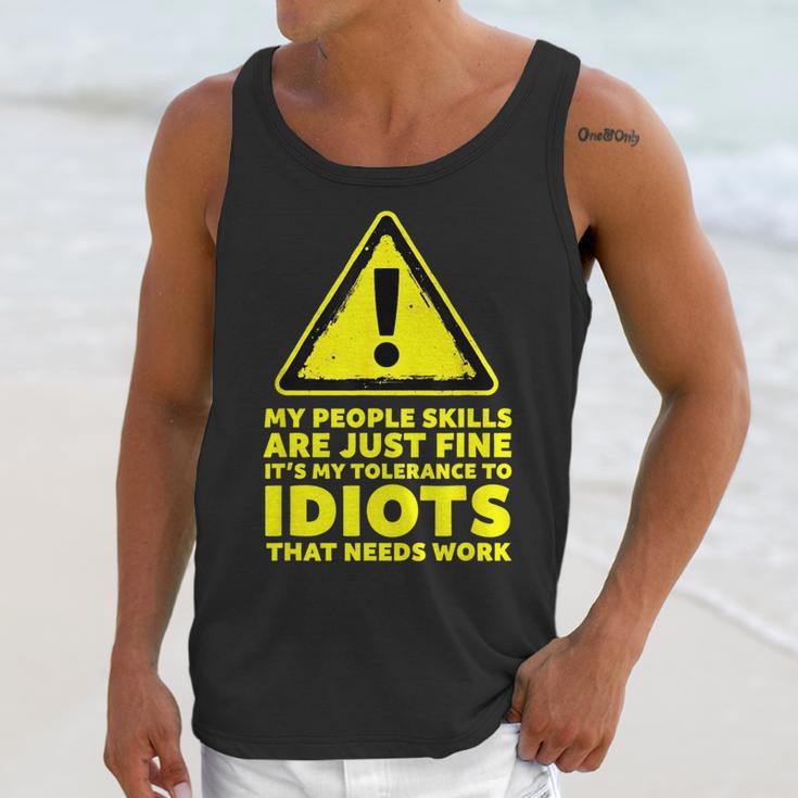 My People Skills Are Just Fine Sarcastic Introvert Unisex Tank Top My People Skills Are Just Fine Sarcastic Introvert Unisex Tank Top