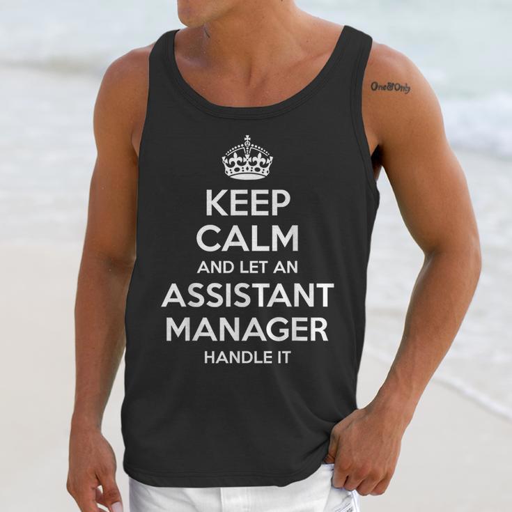 Personalized Keep Calm Graduation Christmas Team Assistant Manager Job Title Profession Birthday Unisex Tank Top