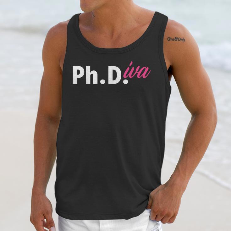 Ph Diva Women Dissertation Doctoral Degree Graduation PhD Unisex Tank Top