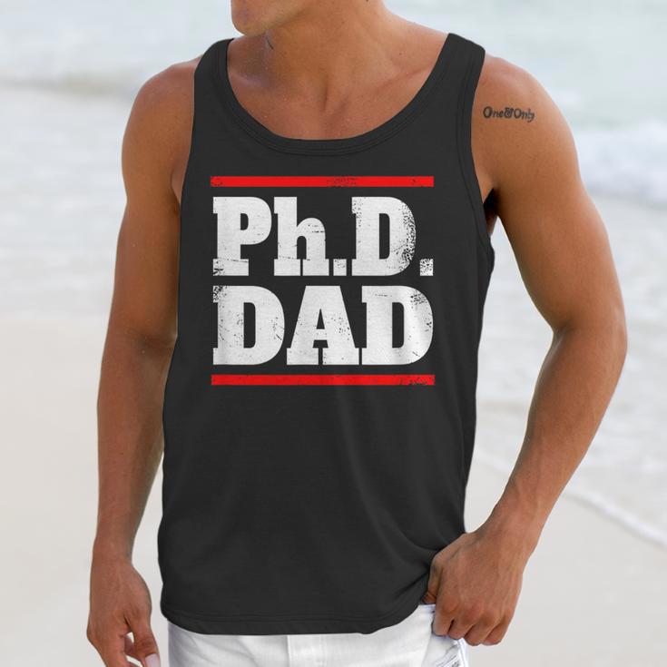 PHD DAD Shirt Doctorate Graduation Fathers Day Unisex Tank Top
