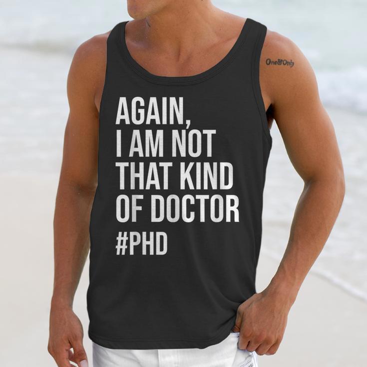 PHD Doctorate Phinished Doctoral Degree PHD Graduation Unisex Tank Top