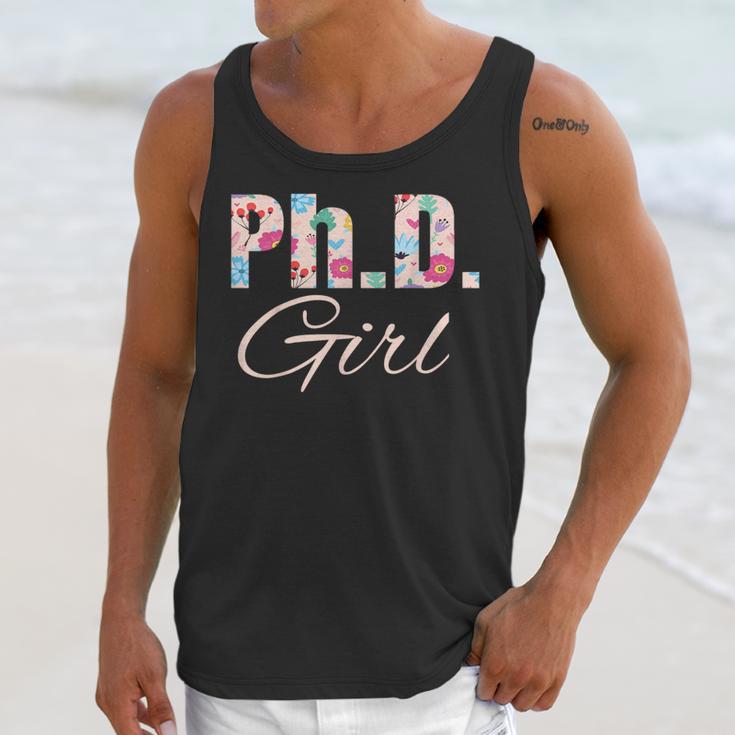 PhD Girl Doctorate Degree Graduation Women Her Psychology Unisex Tank Top