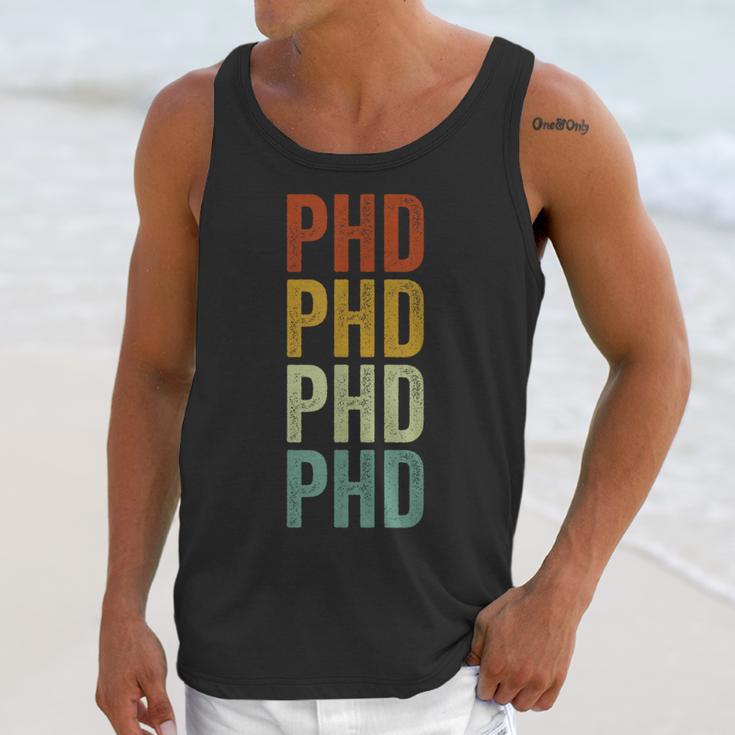 PHD Graduation Doctorate Unisex Tank Top
