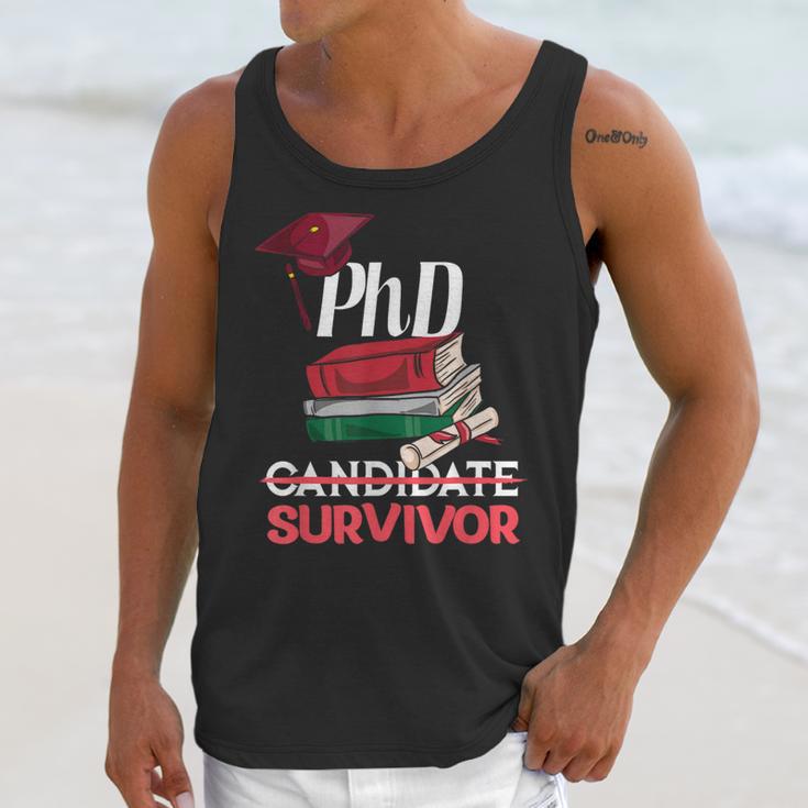 PhD PhD Graduation Gifts PhD Survivor T-Shirt Unisex Tank Top