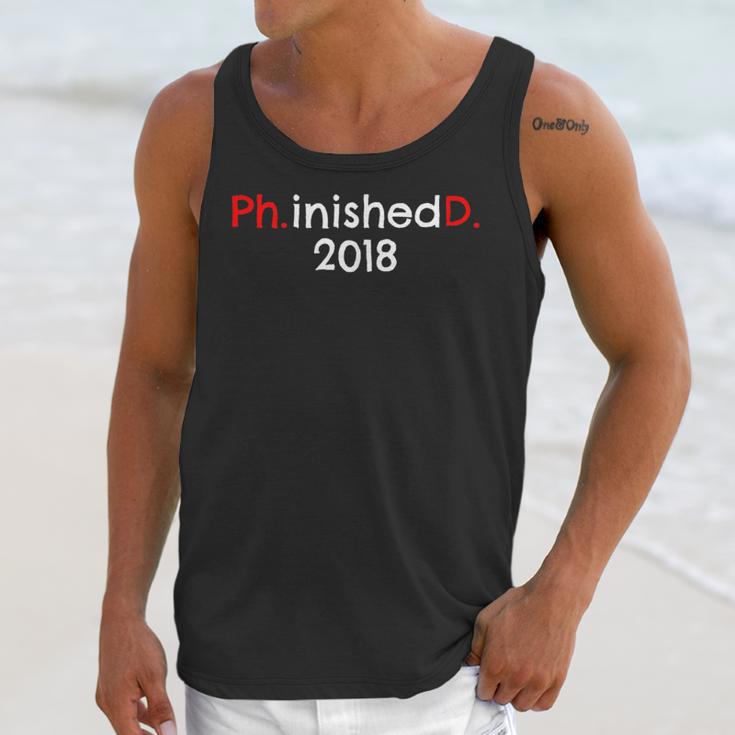 PhD Graduation PhinisheD Finished 2018 Tshirt Unisex Tank Top