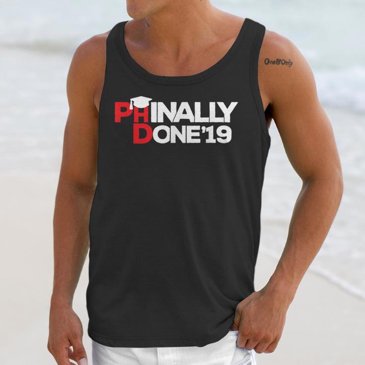 Phinally Done Graduation 2019 Phd Shirt Unisex Tank Top