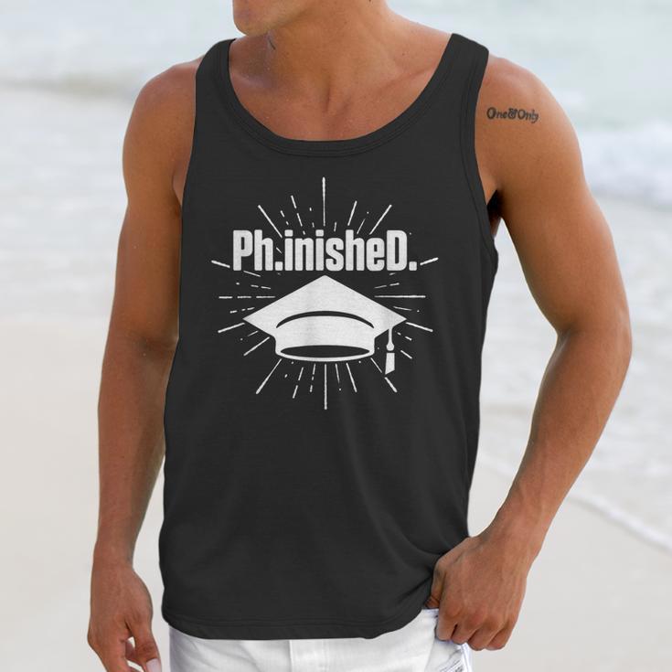 PhinisheD PhD Graduation Doctor Of Philosophy Unisex Tank Top