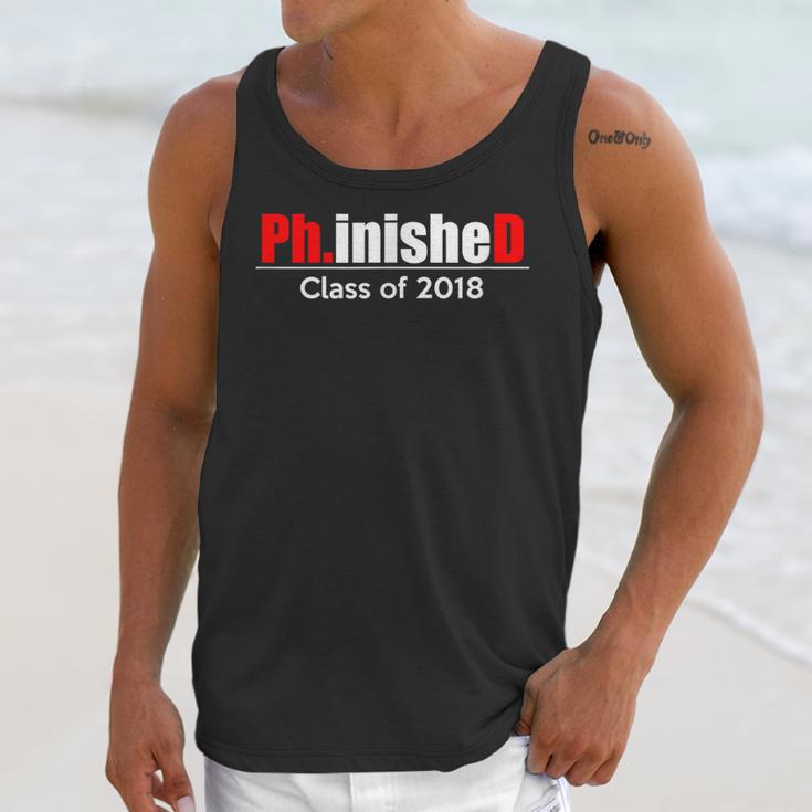 Phinished PhD Graduation T-Shirt For Men And Women Unisex Tank Top