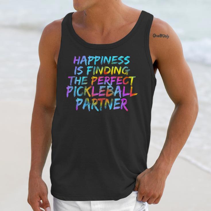 Pickleball Saying Introvert Pickleball Game Partner Unisex Tank Top