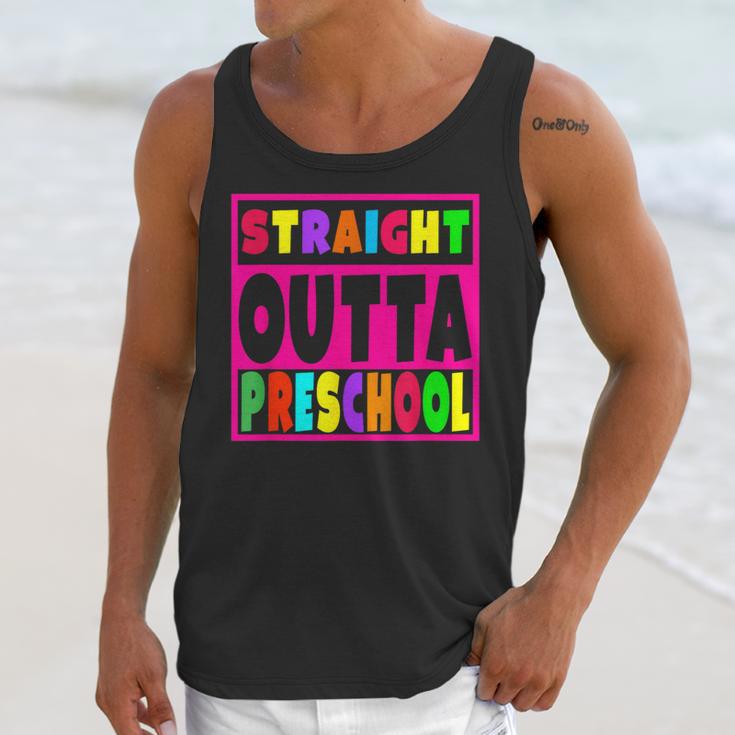 Pink STRAIGHT OUTTA Preschool PRE-K Graduation Unisex Tank Top