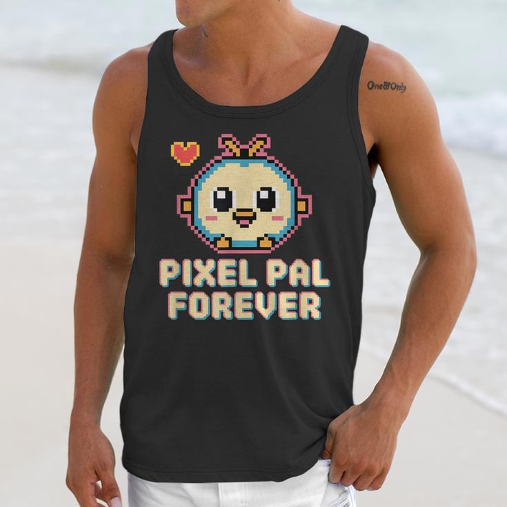 Pixel Art Pet Y2K Retro Vintage Digital Nostalgia Y2K Tech Unisex Tank Top