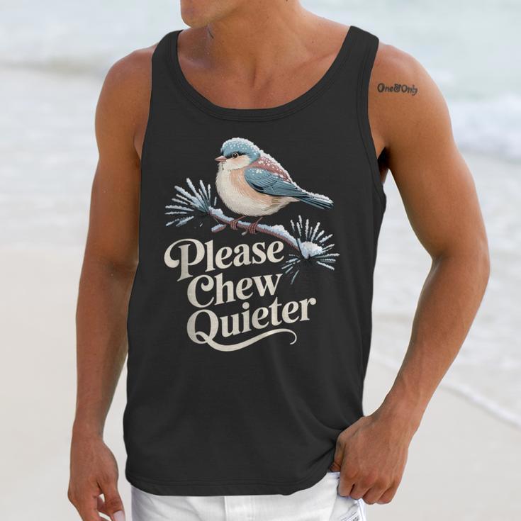 Please Chew Quieter Introvert Christmas Bird Lover Unisex Tank Top Please Chew Quieter Introvert Christmas Bird Lover Unisex Tank Top