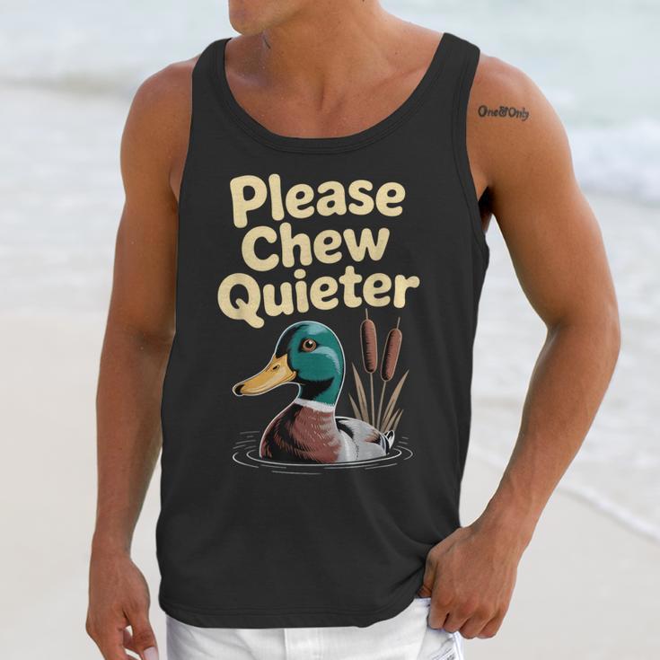 Please Chew Quieter Introvert Duck Lover Unisex Tank Top Please Chew Quieter Introvert Duck Lover Unisex Tank Top