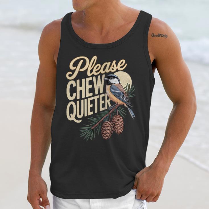 Please Chew Quieter Introverts Casual Everyday Unisex Tank Top Please Chew Quieter Introverts Casual Everyday Unisex Tank Top