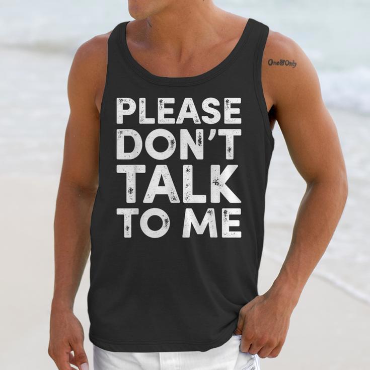 Please Don't Talk To Me Introvert Graphic Unisex Tank Top Please Don't Talk To Me Introvert Graphic Unisex Tank Top