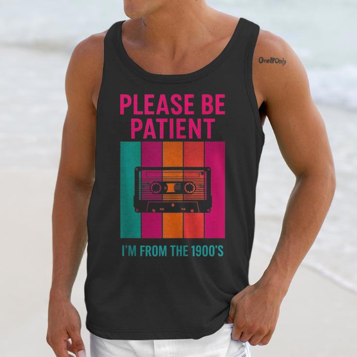Please Be Patient I'm From The 1900s Retro Cassette Tape Unisex Tank Top