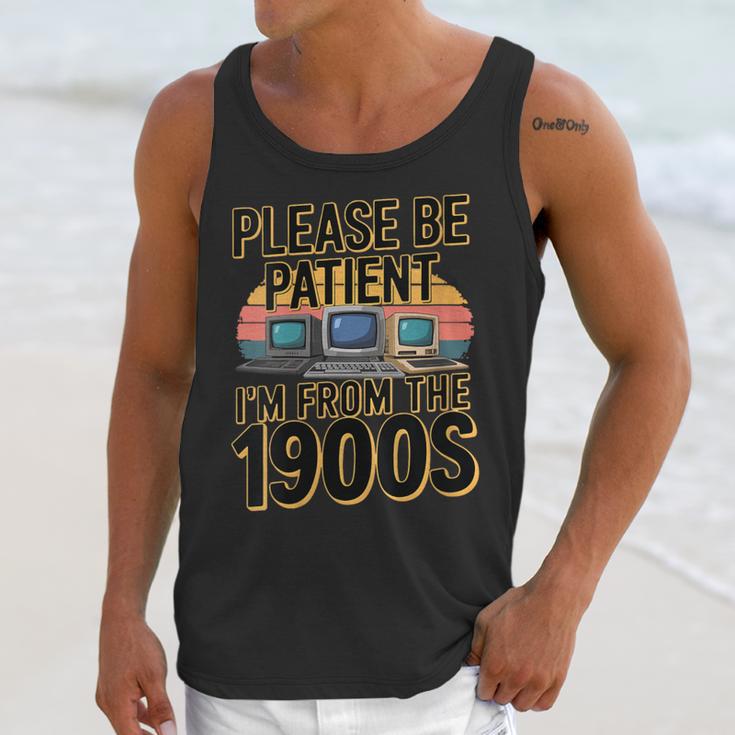 Please Be Patient I'm From The 1900s Retro Computer Unisex Tank Top