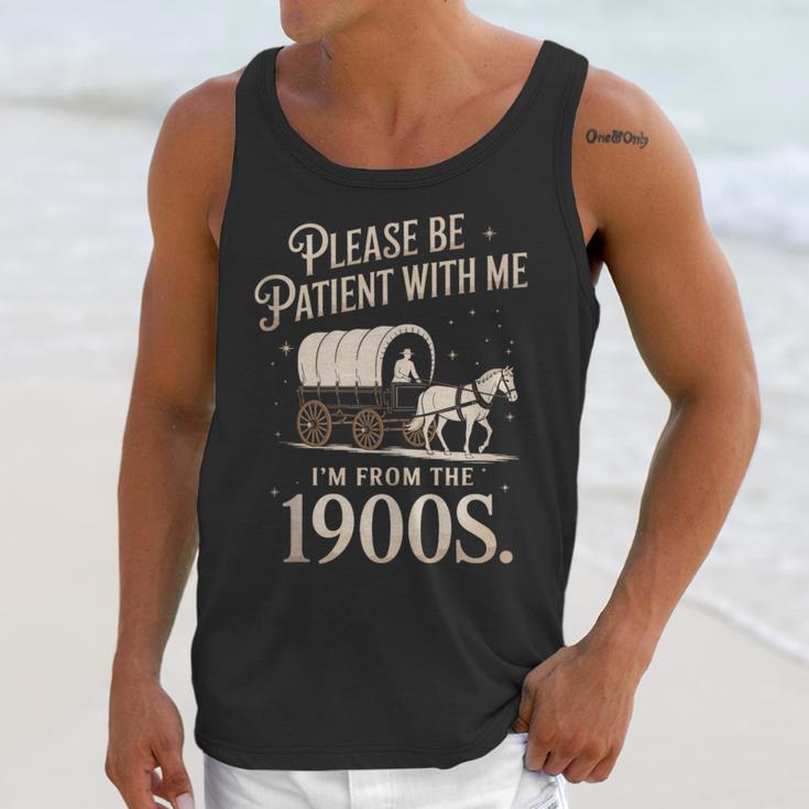 Please Be Patient With Me I'm From The 1900s Retro Western Unisex Tank Top Please Be Patient With Me I'm From The 1900s Retro Western Unisex Tank Top