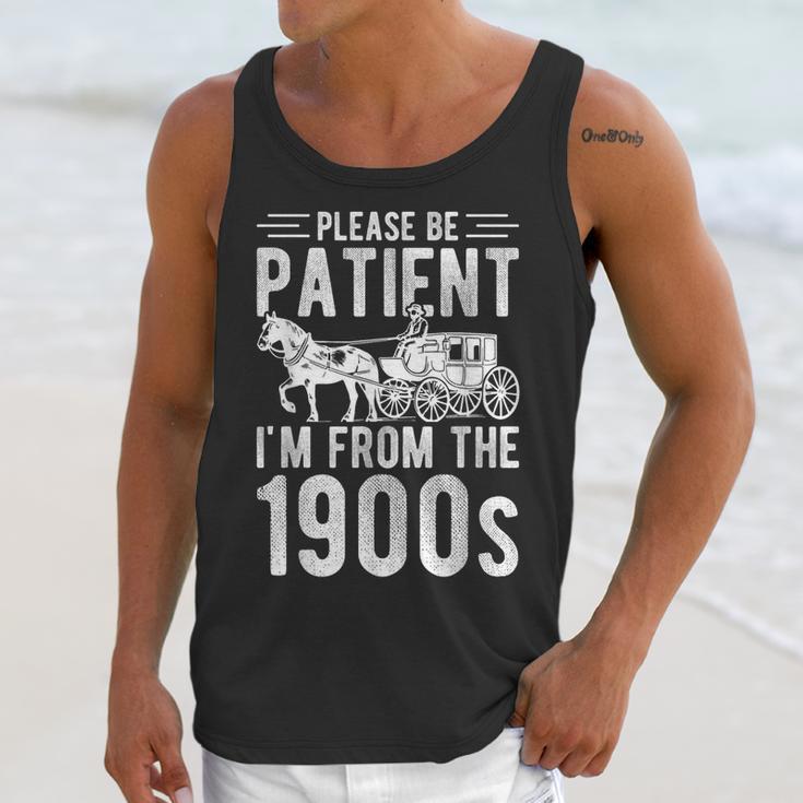 PLEASE BE PATIENT I'M FROM THE 1900s Vintage 1900s Retro Unisex Tank Top PLEASE BE PATIENT I'M FROM THE 1900s Vintage 1900s Retro Unisex Tank Top