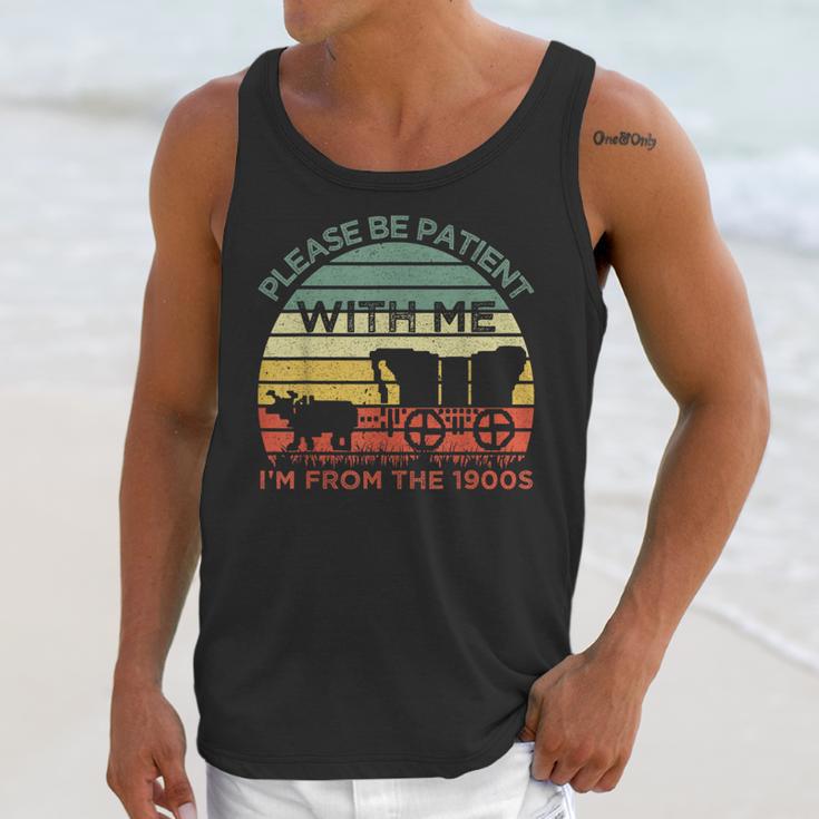 Please Be Patient With Me I'm From The 1900s Vintage Sunset Unisex Tank Top