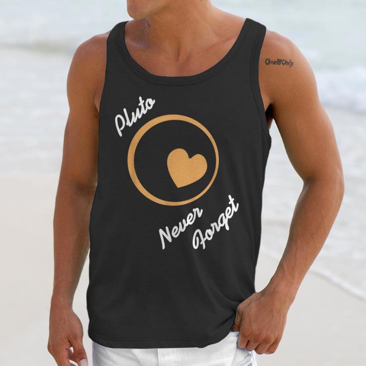 Pluto Never Forget Space Nostalgia Planetary Humor Unisex Tank Top Pluto Never Forget Space Nostalgia Planetary Humor Unisex Tank Top