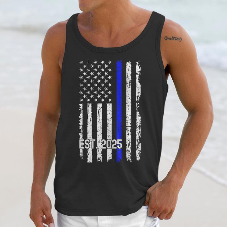 Police Graduation Est 2025 Back Print Police Academy Vintage Unisex Tank Top