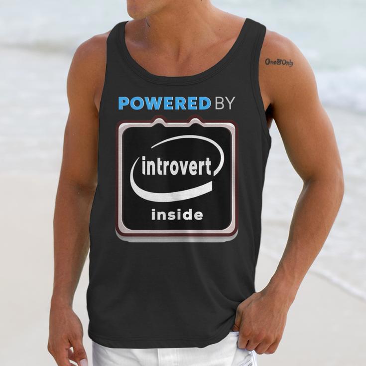 Powered By Introvert Inside Embrace Your Quiet Strength Unisex Tank Top Powered By Introvert Inside Embrace Your Quiet Strength Unisex Tank Top